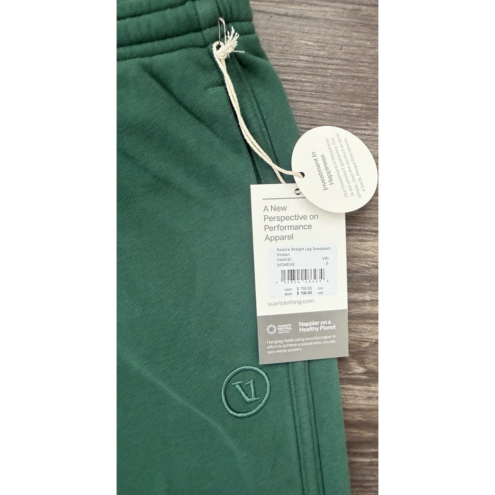SOLD
 Sedona Straight Leg Sweatpant Veridian Green Size Small NWT - Picture 3 of 4